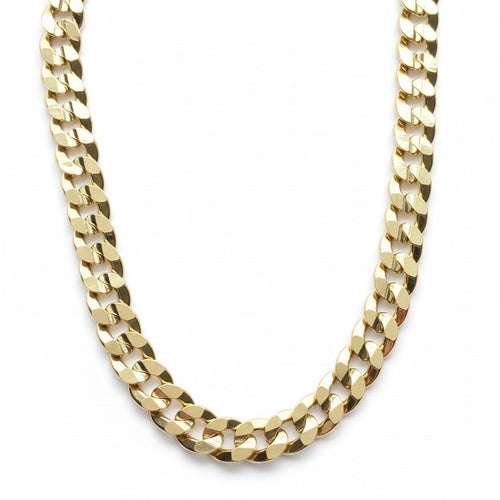 Gold Cuban chain 24in 7mm solid 14K gold necklace