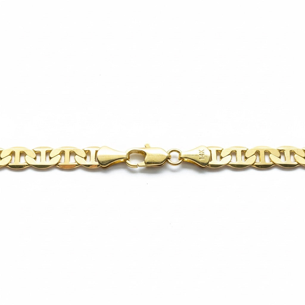 Gold Mariner Link Chain 20in 6mm