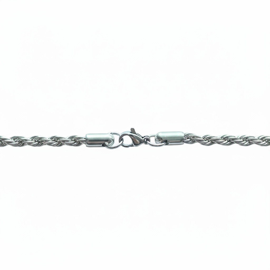 Silver Rope Chain 4mm